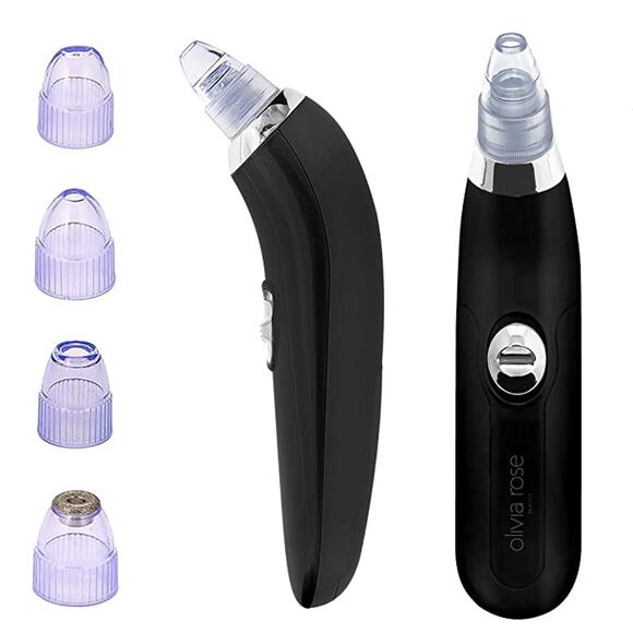 Olivia Rose Electric Vacuum Blackhead Remover Face Suction Pore Cleanser NEW - Picture 2 of 12